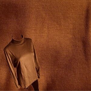 LANDSEND Women’s Tall Shaped Turtleneck Tee Shirt 100% Supima Cotton